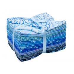 Lot de vingt fat quarters Océan - Bibop et Lula