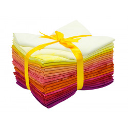 Lot de vingt fat quarters Volcan - Bibop et Lula
