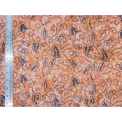 Coton Batik Dentelle Pêche - Bibop et Lula