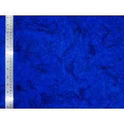 Coton Batik Marbré Bleu Indigo