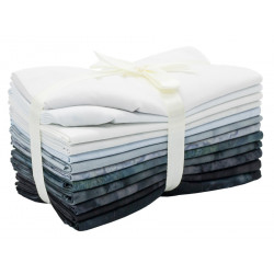 Lot de douze fat quarters Nuages - Bibop et Lula