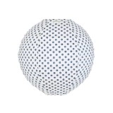 Lampion tissu rond Pois gris - Bibop et Lula