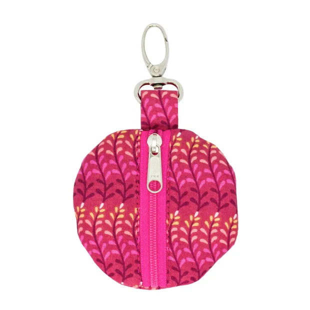 Porte-clé porte-monnaie rond Ada pink