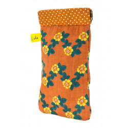 Etui à lunettes ou smartphone Flores abricot - Bibop et Lula