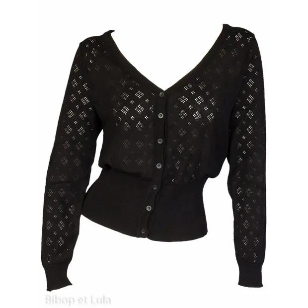 Gilet col V Noir