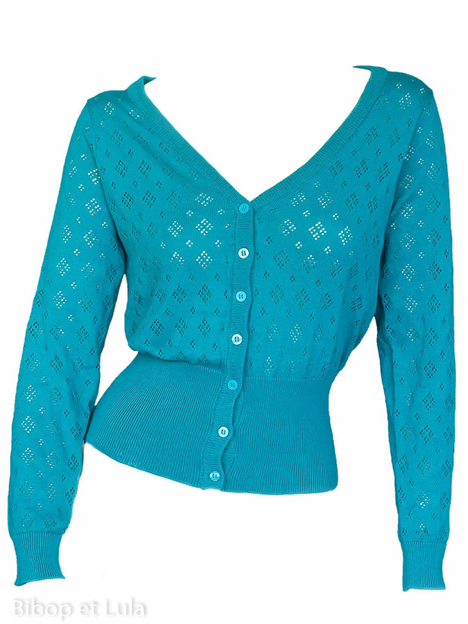 gilet femme bleu turquoise