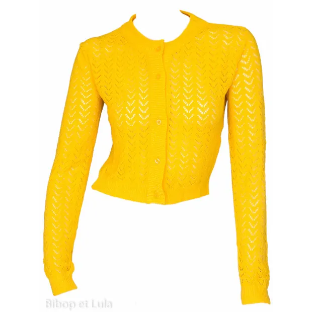 Petit cardigan jaune