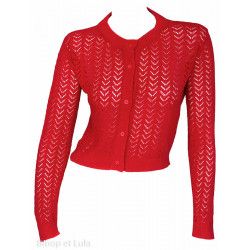 Petit cardigan rouge - Bibop et Lula