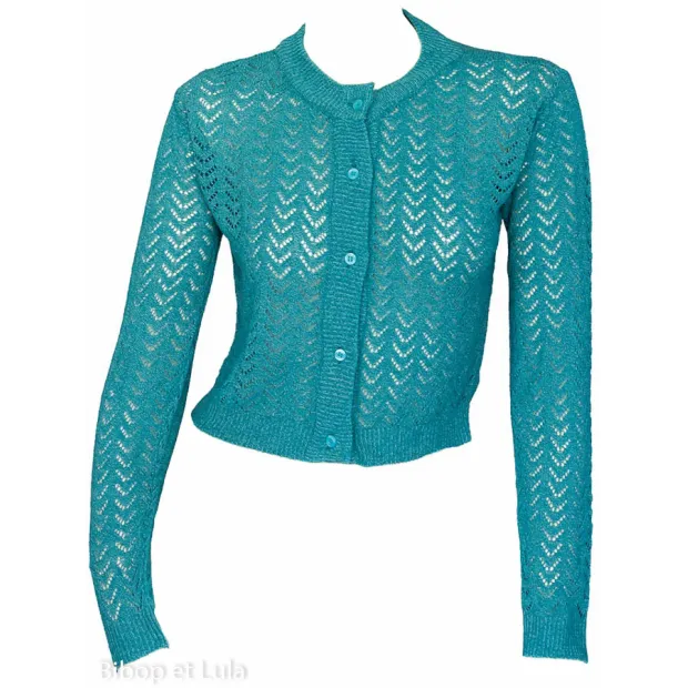 Petit cardigan Bleu chiné