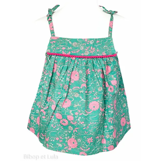 Top fines bretelles Petite fleur de Chine