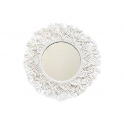 Miroir rond macramé - Bibop et Lula