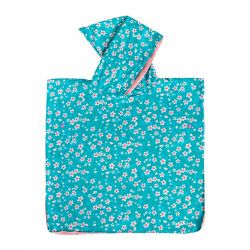 Poncho de bain à capuche Akiko blue - Bibop et Lula