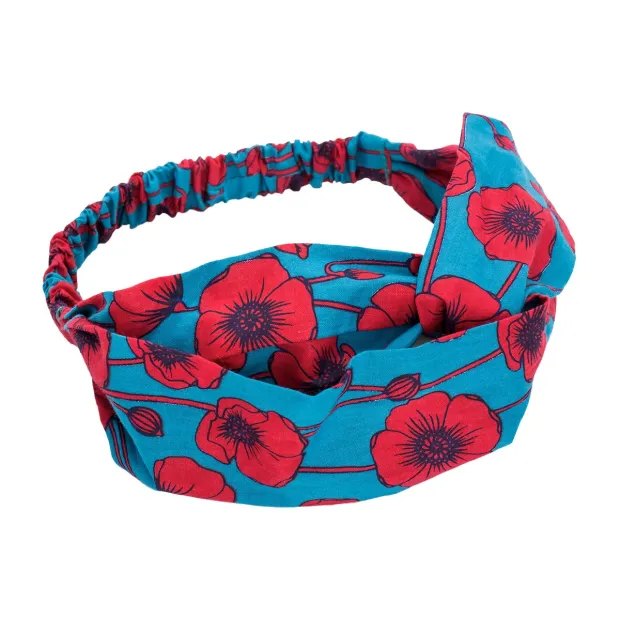 Bandeau croisé Coquelicots