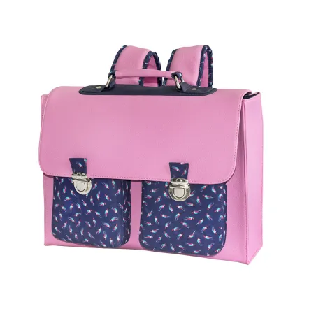 Tissu Simili cuir rose