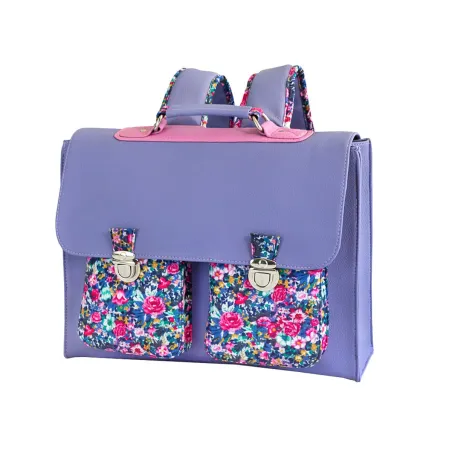 Tissu Simili cuir parme