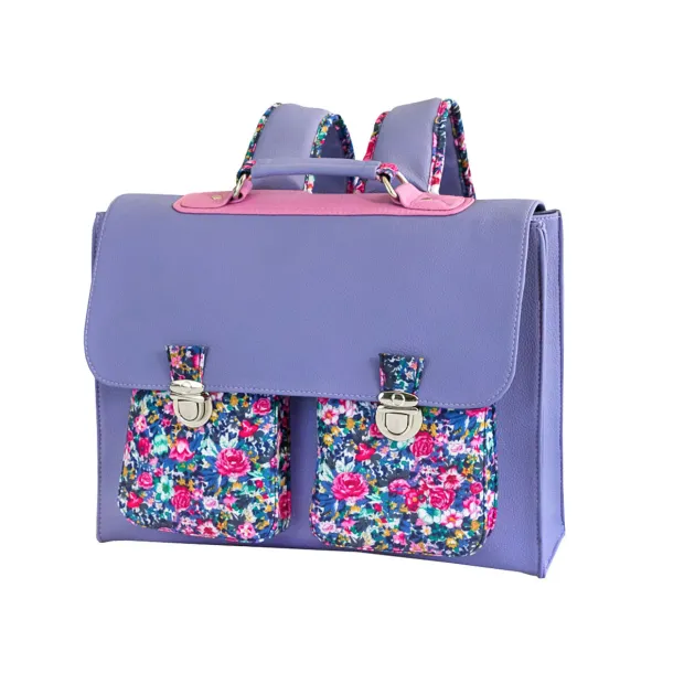 Tissu Simili cuir parme