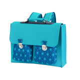 Tissu Simili cuir Turquoise - Bibop et Lula