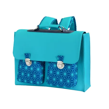 Tissu Simili cuir Turquoise