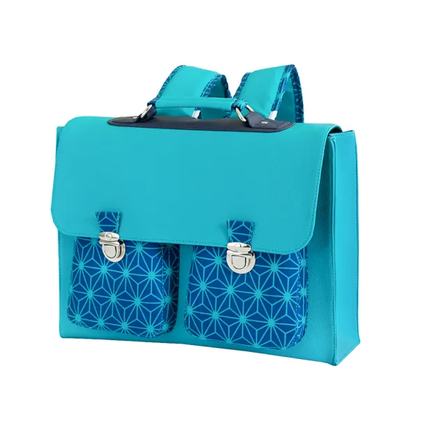 Tissu Simili cuir Turquoise