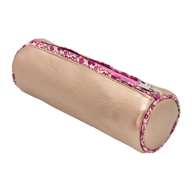 Tissu Simili cuir  Vieux rose