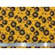 Tissu coton Coquelicots noirs - Bibop et Lula