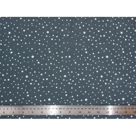 Tissu coton Grey Stars