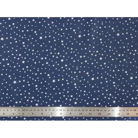 Tissu coton Navy stars