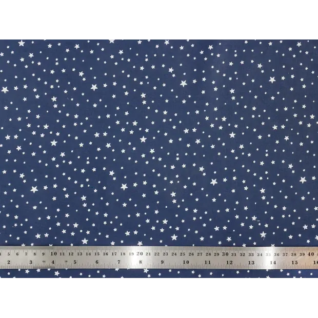 Tissu coton Navy stars