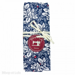 Coupon tissu Tea Leaves Blue - Bibop et Lula