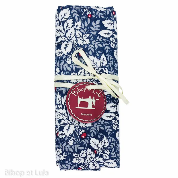 Coupon tissu Tea Leaves Blue