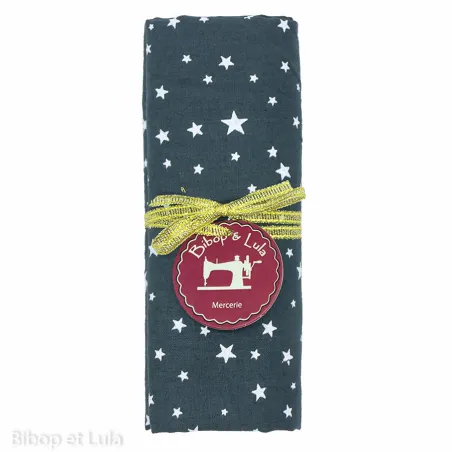 Coupon tissu Grey Stars