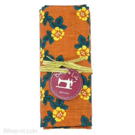 Coupon tissu Flores Abricot