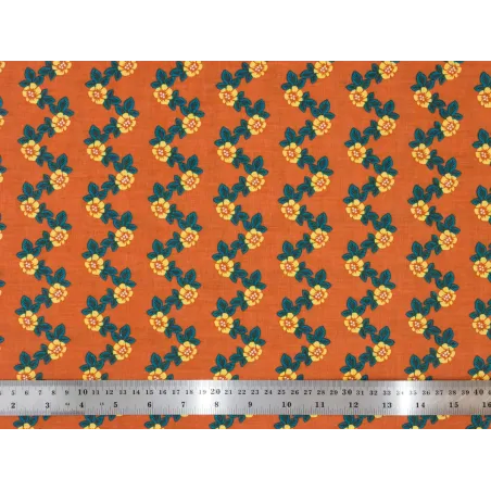 Coupon tissu Flores Abricot