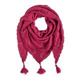 Echarpe triangle laine Rose magenta - Bibop et Lula