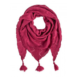 Echarpe triangle laine Rose magenta - Bibop et Lula