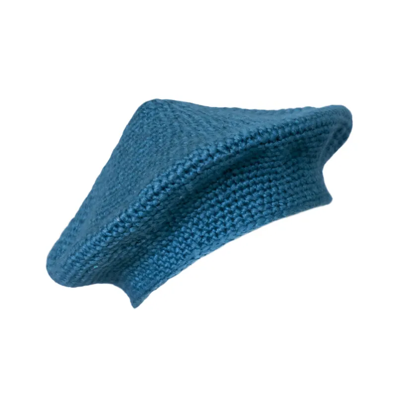 Béret laine Bleu glacier