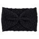 Bandeau headband rétro laine noir
