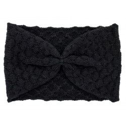 Bandeau headband rétro laine noir - Bibop et Lula