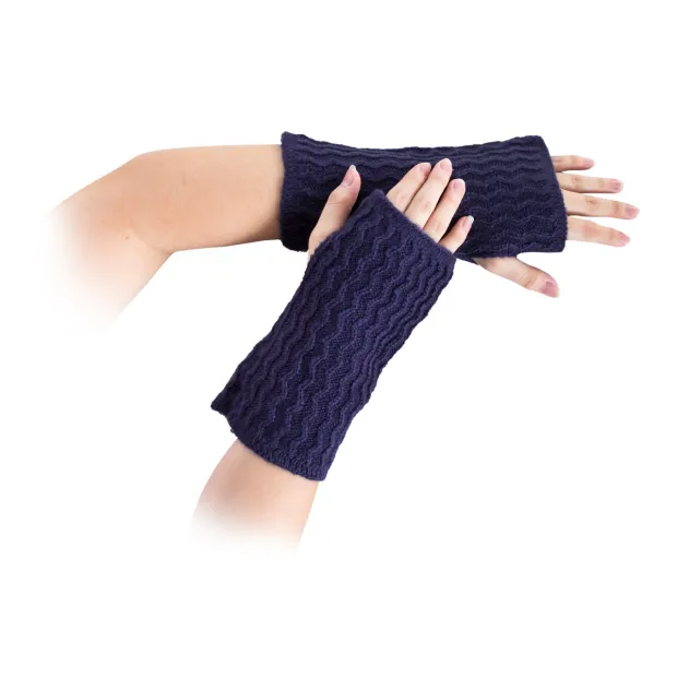 Mitaines laine bleu marine