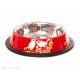 Gamelle pour chat inox peint à la main Birdy - Bibop et Lula