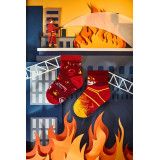 Chaussettes " Au feu les pompiers" - Bibop et Lula