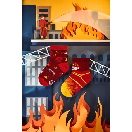 Chaussettes " Au feu les pompiers"