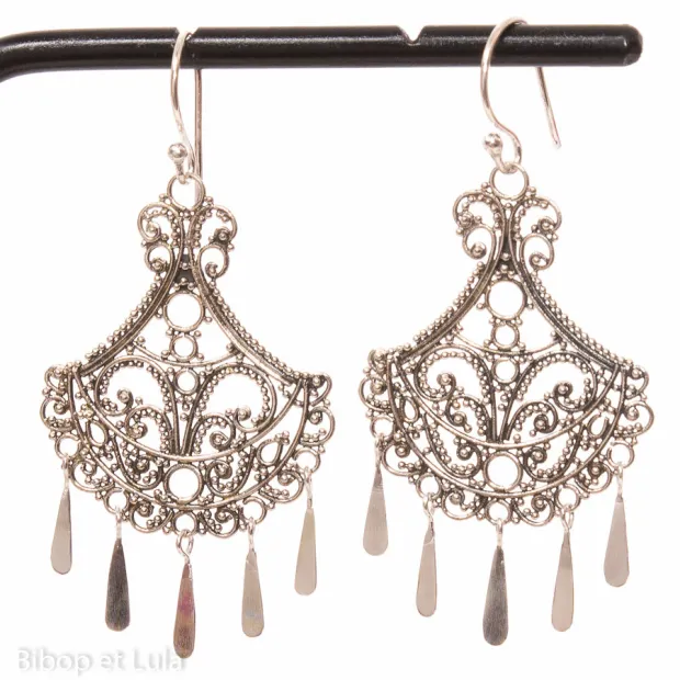 Boucles d'oreilles filigrane argent Louise