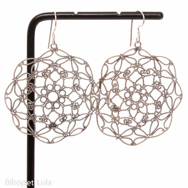 Boucles d'oreilles filigrane argent Adèle