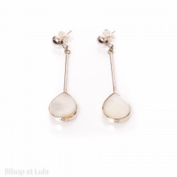 Boucles d'oreilles Pendules Nacre - Bibop et Lula