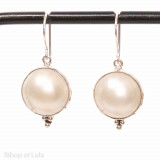 Boucles d'oreilles Pastilles Nacre - Bibop et Lula