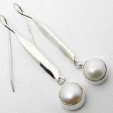 Boucles d'oreilles Pastilles Nacre - Bibop et Lula