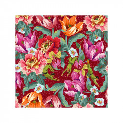Coupon Velours Voltige Rouge - Bibop et Lula