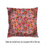 Coupon Velours Voltige Rouge - Bibop et Lula