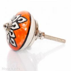 Bouton de meuble céramique Carotte - Bibop et Lula